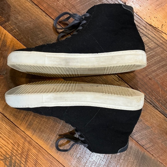 Greats Royale High Cadet Navy Wool Sneakers Men’s Size 12 | Premium Italian-Made - Picture 11 of 15